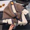 Wool Triangle Scarf High End Knitted Shawl for Women Autumn and Winter Warm Neck Protection Neck Scarf