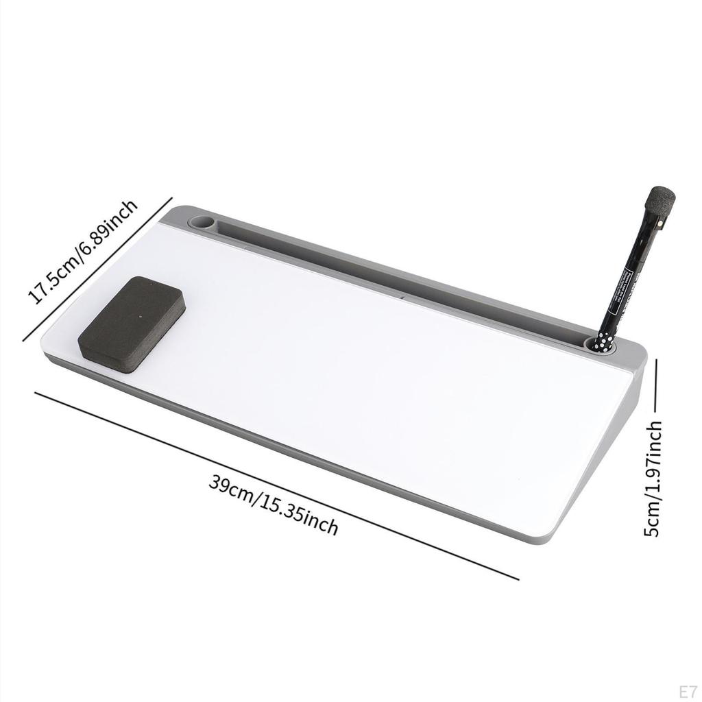 Стеклянная доска для заметок, Органайзер для стола, Настольный органайзер с ящиком, Белая доска для сухого стирания, Компьютерная клавиатура