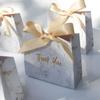 New Creative Mini Grey Marble Gift Bag Box for Party  Chocolate Boxes Package Wedding Favours Candy Boxes for Wedding for Thanksgiving Day