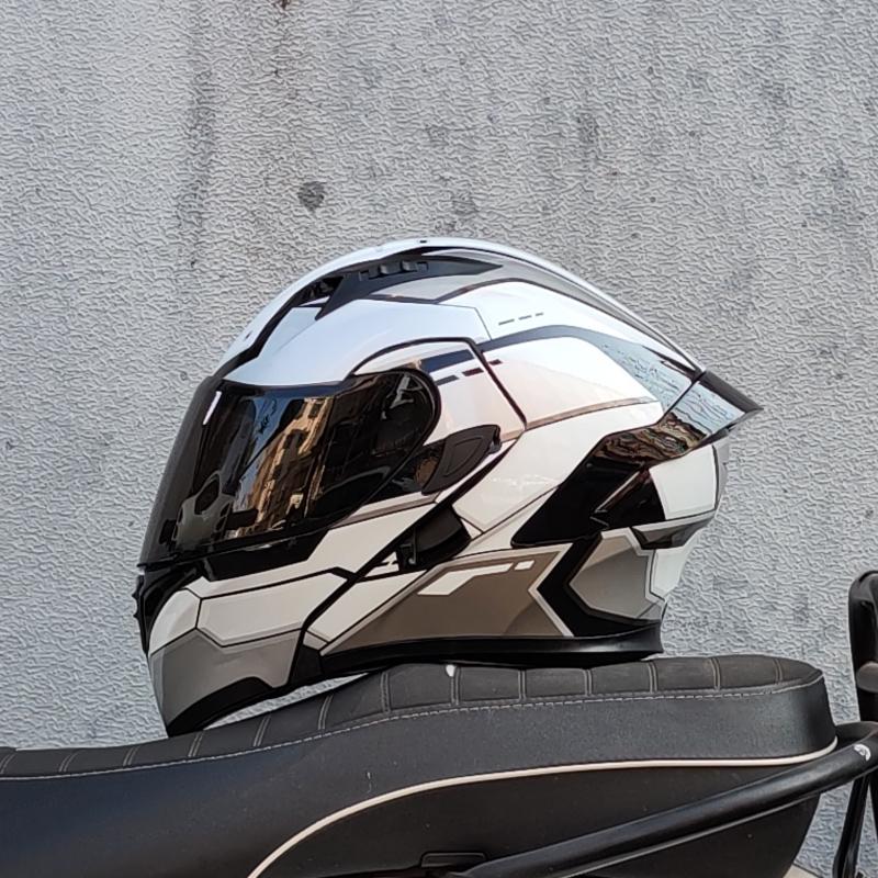 Мотоциклетные шлемы Двойные козырьки Модульный откидной шлем одобренный DOT Полнолицевой шлем мотогоночный шлем abattaible para moto