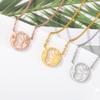 Moon Sun Pendant Necklaces For Women Minimalist Coin Stainless Steel Gold Choker Charm Necklace Vintage Jewelry BFF