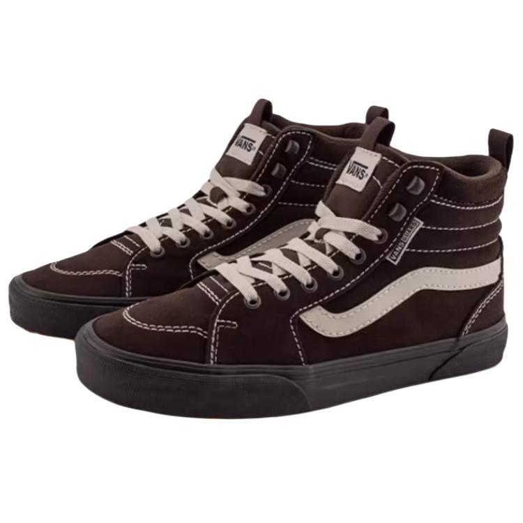 Vans Filmore Hi guard Удобные Универсальные Высокие Кеды для Скейтбординга Мужские Кроссовки Темно-Коричневые VN000CZHCFB