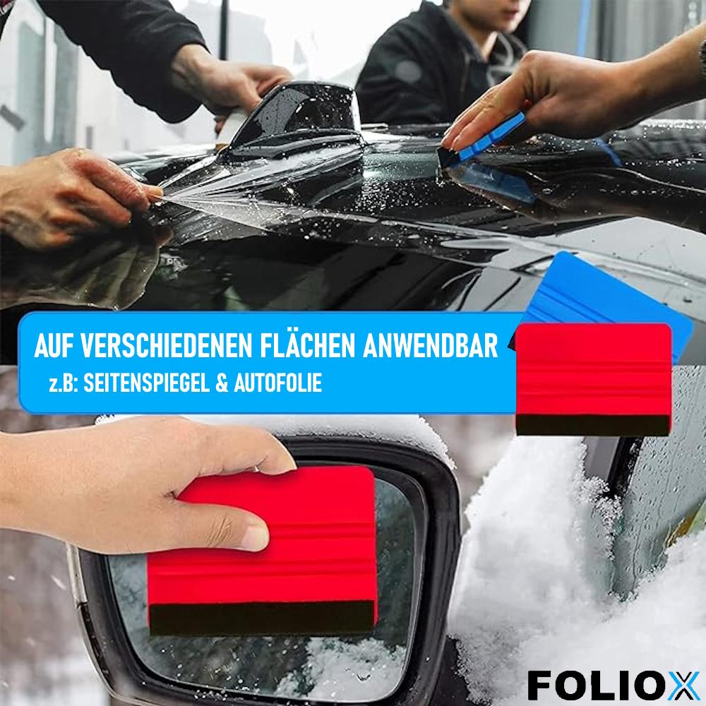 FOLIOX Ракель для пленки Автомобильная ракель для пленки Инструмент Ракель с фетровой кромкой Фетровая ракель Ракель для оклейки