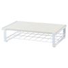 Bon Furniture Microwave Rack Width 46 X Depth X Height Toaster Rack Mesh Shelf Kitchen Rack Steel Countertop Load Capacity 5kg White 29.7 11.5cm