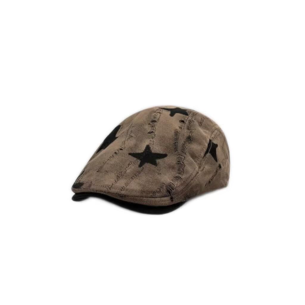 New Japanese retro old five-pointed star cap children's casual fashion versatile face small forward hat