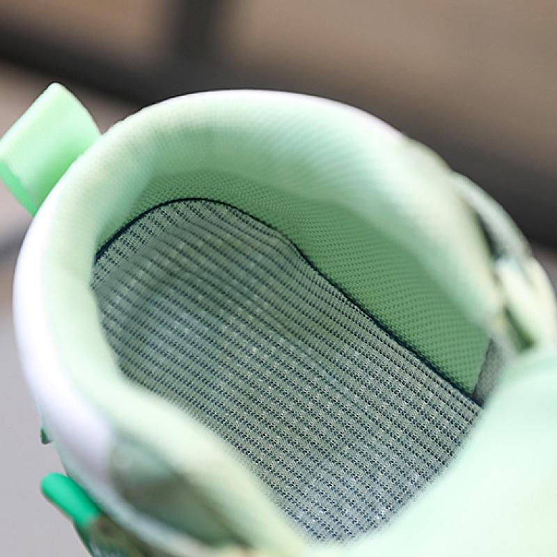 Детские кроссовки, новые однотонные подошвы для девочек, высокие туфли, детская повседневная обувь на липучке, баскетбольная обувь для мальчиков