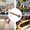 Stainless Steel Hammer, High Carbon Forged Steel Head with Reinforced Wooden Handle with Iron  , Ergonomic Non-Slip Grip,