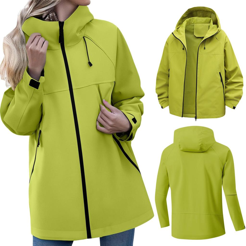 Women's Hooded Outdoor Sports Hiking Suit Windproof Jacket Waterproof Jacket