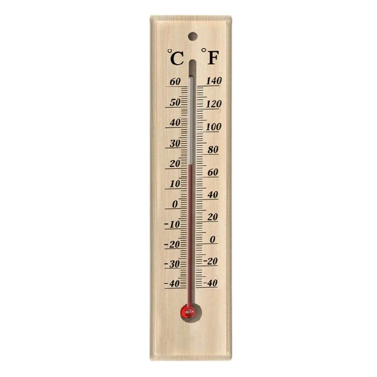 Wooden Temperature Gauge for Home and Office Large Display Accurate Measurement -40℃ to 50℃ Safe Kerosene Wall Mount Easy to Read