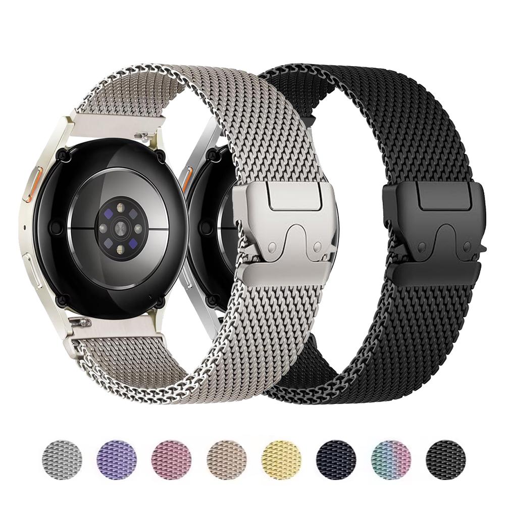 22 мм 20 мм Ремешок для Samsung Galaxy Watch 4/5 Pro/6 classic/7/Gear s3 Металлический парашютный ремешок Браслет HUAWEI GT 6 Pro/5/4/3