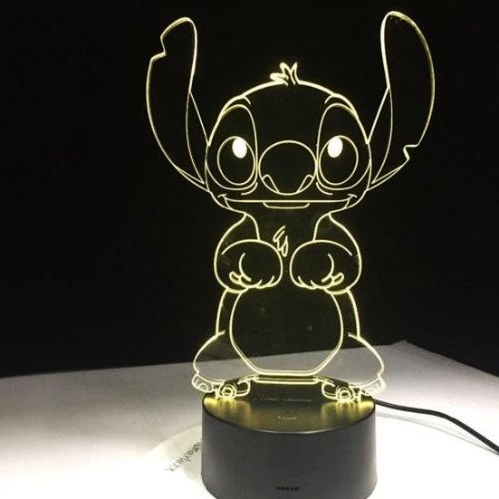 3D мультфильм стежок ночник сенсорный переключатель 7 смена цвета светодиодная настольная лампа подарок