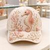 Ocean turtle baseball cap D print visor cap whale seahorse baseball cap POD print to design