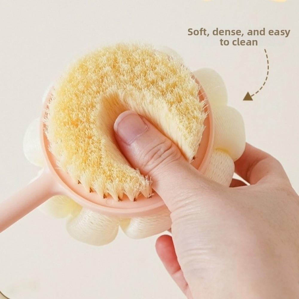 Long Handle Bath Brush Two Sided Back Scrubber Bath Supplies Shower Brush Bathroom