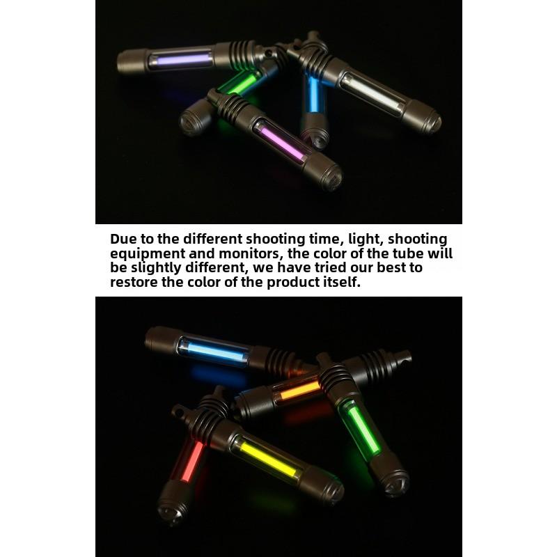 Titanium Alloy T323P Tritium Tube Keychain Pendant Signal Light Self-luminous, Easy To Disassemble