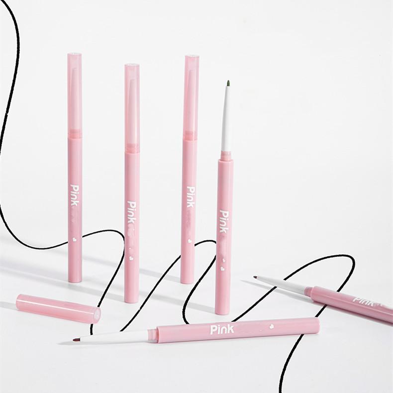 Новый макияж для глаз Гелевая подводка для глаз Карандаш Водостойкая долговечная Цветная подводка для глаз Цвет Красный Коричневый Лежащий шелкопряд Ручка Пигмент Матовая подводка для глаз