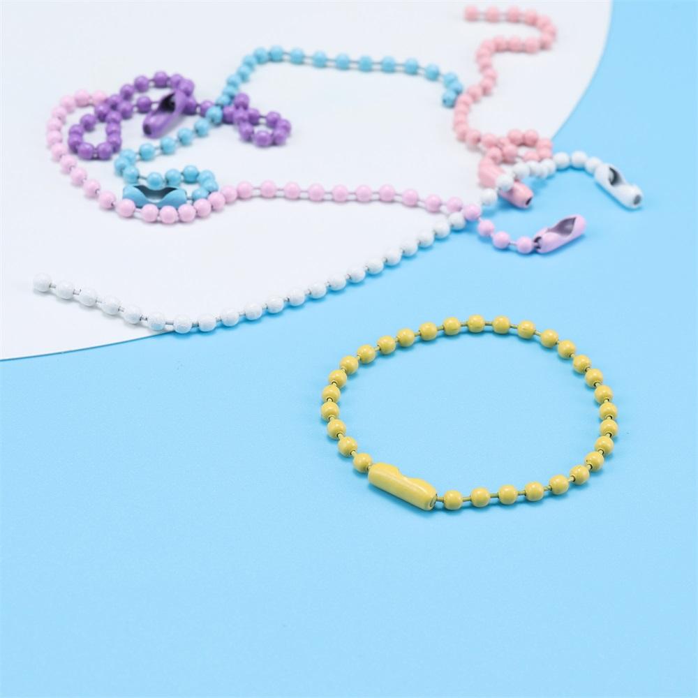 20pcs Ball Bead Chains 2.4mm Dolls Label Hand Tag Connector Links Chain DIY Jewelry Making Supplies Findings