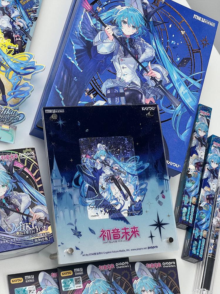 Оригинальная карта Hatsune Miku The Future Has You 2025 Concert Ultramarine Moment Card Brick Аниме Периферия Коллекционная Карточка Подарки