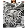 Escher Staircases Throw Blanket Flannels Single For Sofa Thin Soft Beds Blankets