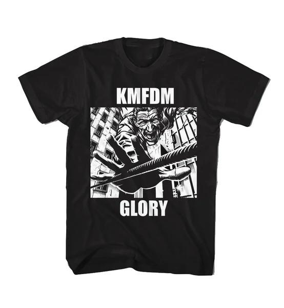 Новая футболка группы KMFDM GROLY Альбом S-5XL Плотный хлопок Черная SE691 Унисекс Футболка