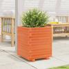 VidaXL Jardinière cire marron 40x40x49,5 cm bois de pin massif, jardinière d'extérieur, bac à fleurs, bac à tomates, 3282511