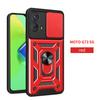 For Motorola Moto G73 5G Case Car Magnetic Ring Holder Phone Cases for Moto G73 5G MotoG73 G 73 Slide Camera Armor Back Cover