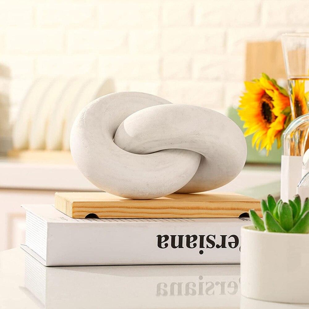 Handmade Wood Chain Decoration for Living Room Farmhouse Coffee Table Decor Living Room Decor Fireplace Shelf Decor