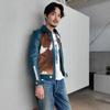 Genuine Leather Grizzly Jacket Leather Jacket Grizzly Jacket L Size Viridian VALLET05VG [Liugoo Leathers] Men's