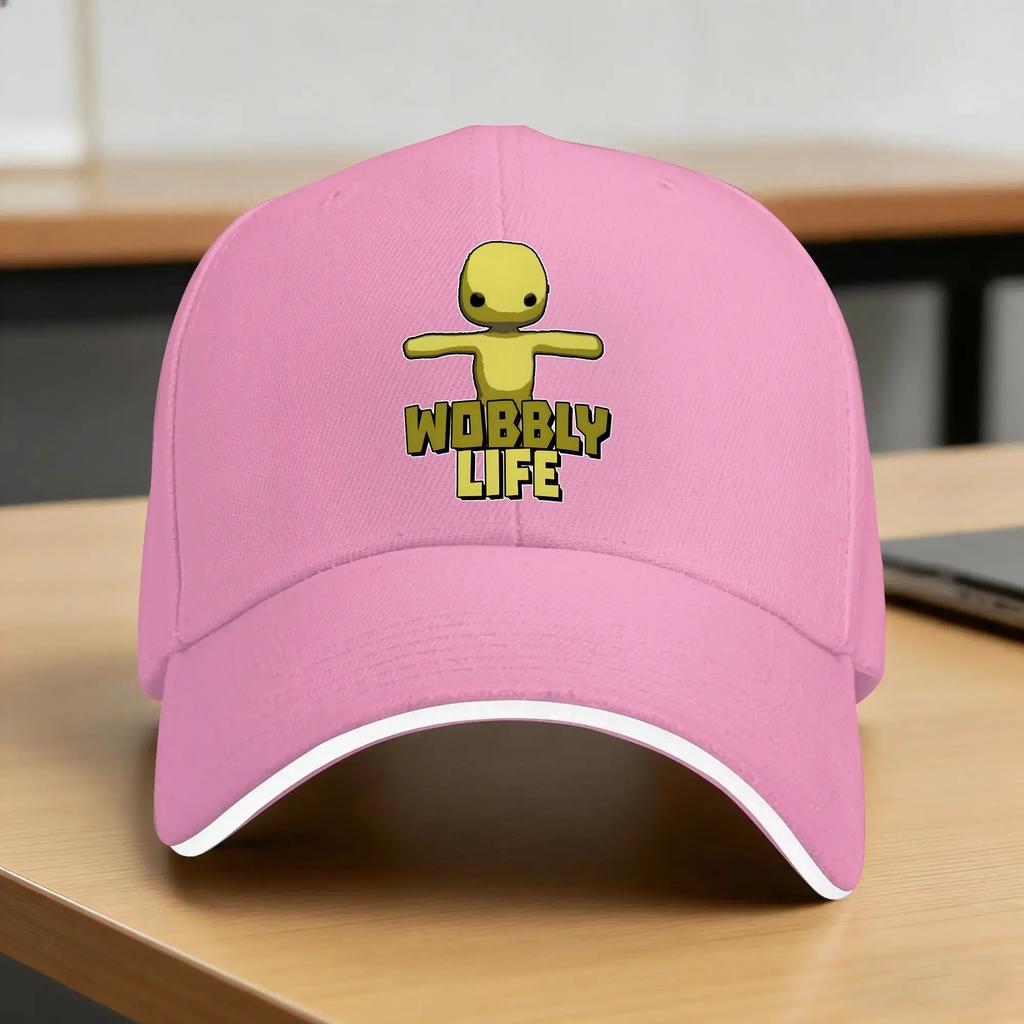 Wobbly Life Casual Baseball Cap Summer Trucker Hat Hot Sale Kpop Rock Hip Hop Hats Unisex Adult Vintage Baseball Caps