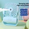 Handheld Fan Mini Air Conditioner USB Rechargeable Portable Humidifier Mist Cooler Cooling Spray Humidifier Fan for Home/Office