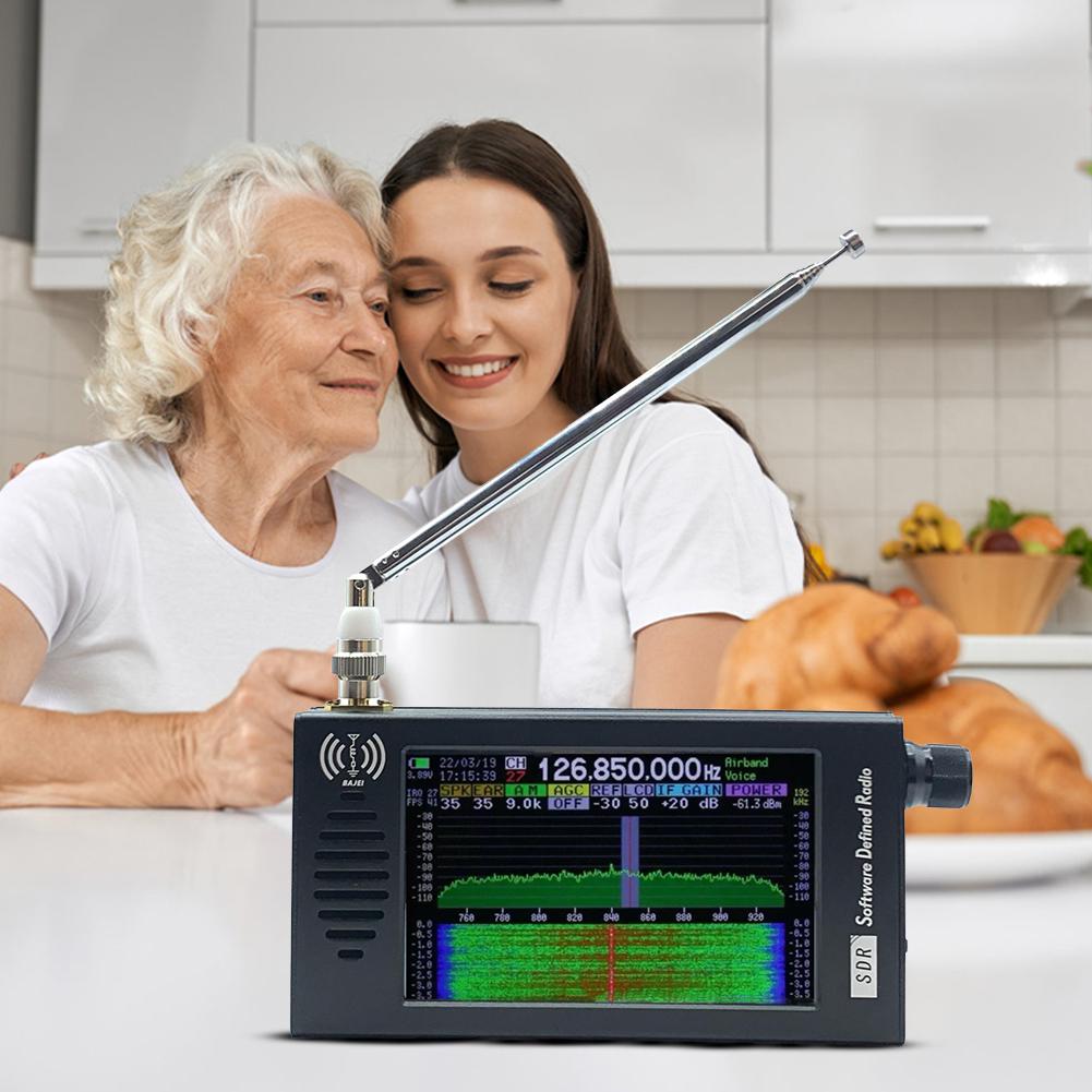 DSP SDR Радиоприемник Коротковолновый Радиоприемник 4,3-дюймовый Сенсорный Экран с Разъемом для Наушников и Антенны для FM MW SSB CW HAM