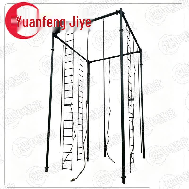Tetrahedral Outdoor Climbing Frame with Ropes & Ladders