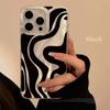 Чехол для iPhone 17 16 Чехол iPhone 15 Pro Max Роскошный Лазерный Волновой Узор Чехол для Телефона Для iPhone 14 13 12 11 7 8 Plus SE2 16E Обложка