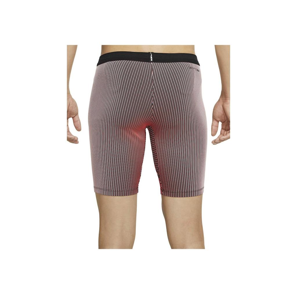 Nike Полосатые дышащие шорты для бега, фитнеса, спортивных тренировок, мужские шорты, ярко-темно-красные DA1430-014