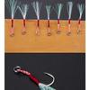 Slow Jigging Lures With Assist Hooks Barbed Single High Carbon Steel Feathered Jigs 20 Or 100 Pcs