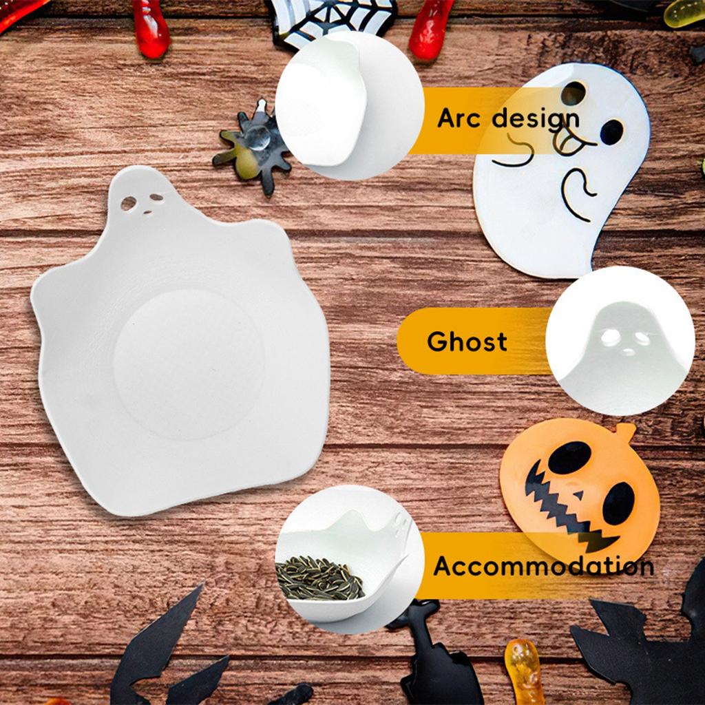 Миска Веселая Хэллоуинская Фестивальная Атмосфера Украшение Закуски Фруктовая Тарелка Настольное Украшение