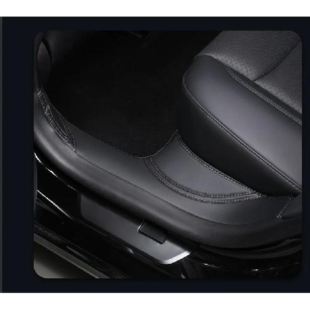 For Tesla Model 3 Highland Door Sill Protection Cover Mat Model 3+ Door Threshold Protect Anti-kick Pad Non-destructive Install