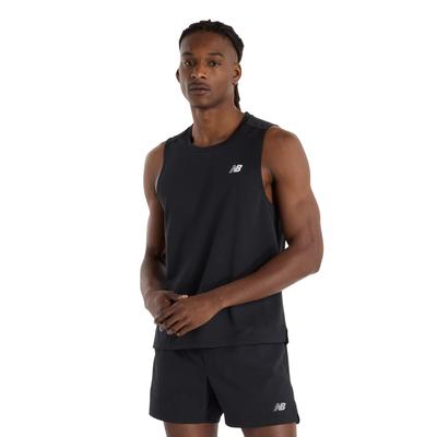 Спортивная майка New Balance без рукавов для бега, тренировок, спорта BK (MT51800) Мужской (черный)
