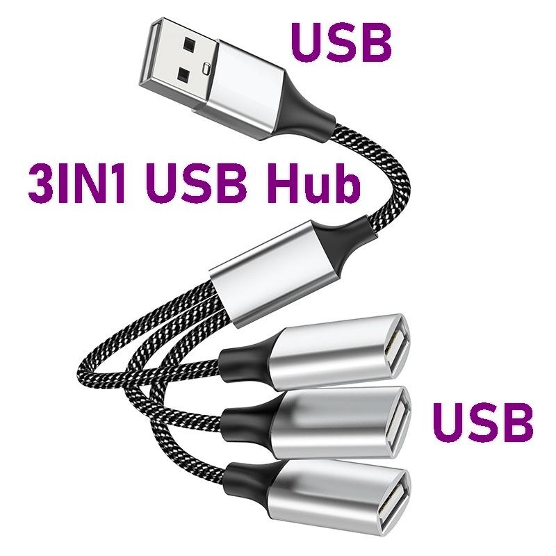 USB Type C HUB Расширители 4 Порта USB Кабель Разветвитель OTG Адаптер Высокоскоростной Передачи Портативный Конвертер Для ПК Компьютеров Ноутбуков