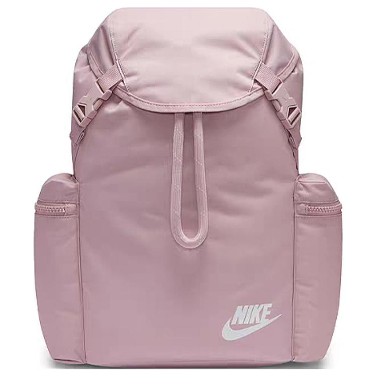 Nike Heritage Polyester Backpack Regular Unisex Pink Lightweight Casual BA6150-516