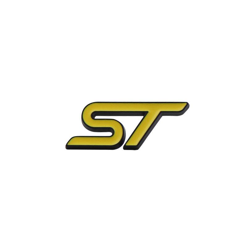 Car Styling ST for Steering Wheel  Car Fender Side Trunk Nameplate Decal Emblem Badge Sticker