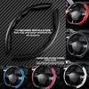 1Pair Non-Slip Carbon Fiber Car Steering Cover Universal Steering Wheel Booster Cover Car Accessories Interior