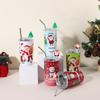 460ml Thermal Cup Christmas Insulated Cup Leakproof American Coffee Mug  Drinkware