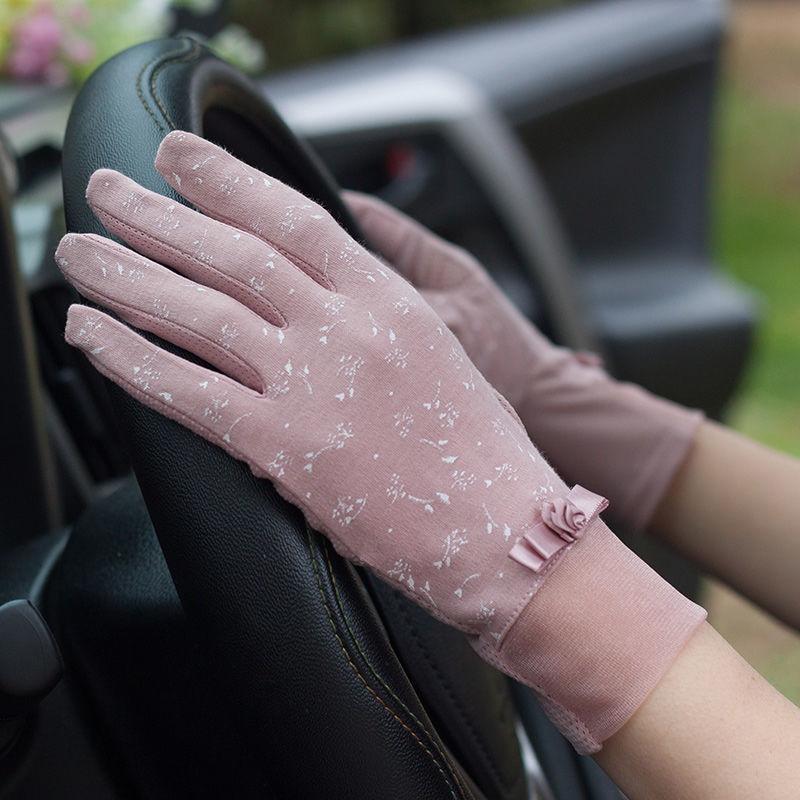 Элегантные кружевные перчатки с бантом для женщин — дышащая защита от солнца, идеально подходит для активного отдыха весной и летом