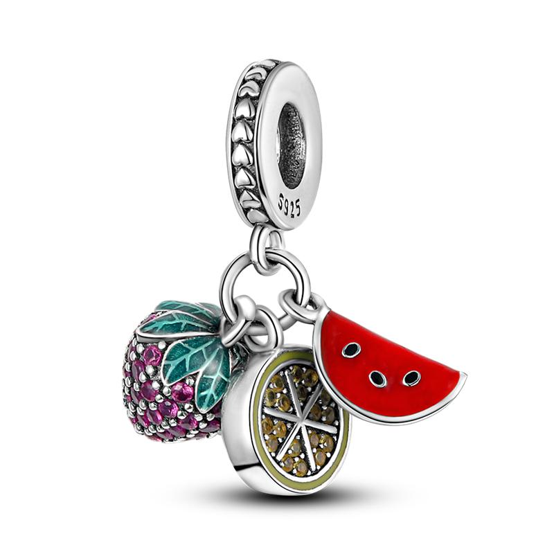 Plata Charms of Ley S925 New Fit Original Bracelet Necklace Flower Bicycle Silver Pendant Charms Bead Women Fine Jewelry
