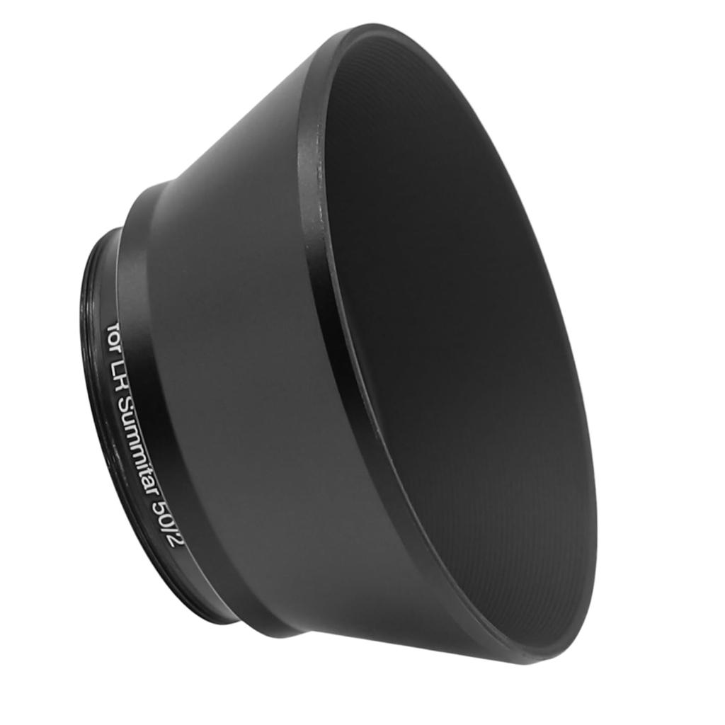 Toileum 39mm Metal Lens Hood 39mm Lens Shade Leica Summitar Compatible Screw-in (Target Lens 50/2 Lens) (Black)