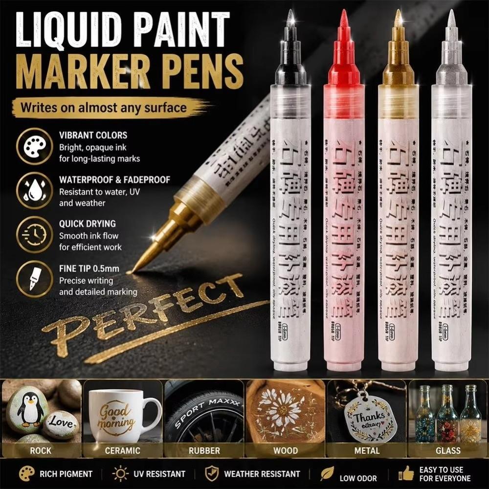 Waterproof Tombstone Marker Ceramic Repair Permanent Paint Marker New Paint Pen