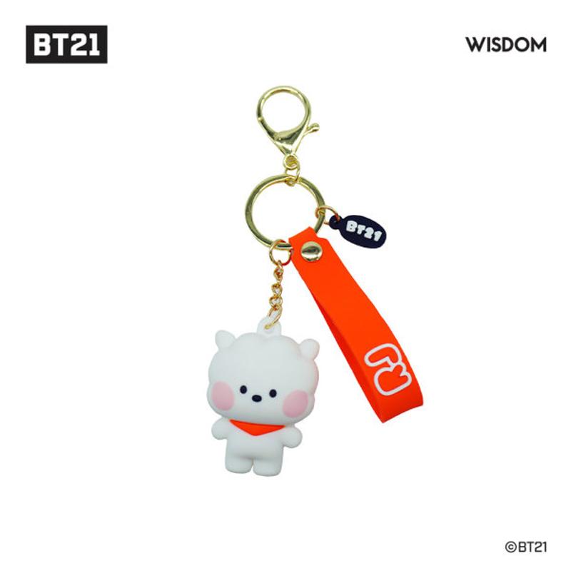 Официальный брелок для фигурки Minini BTS BT21, аутентичный брелок для фигурки