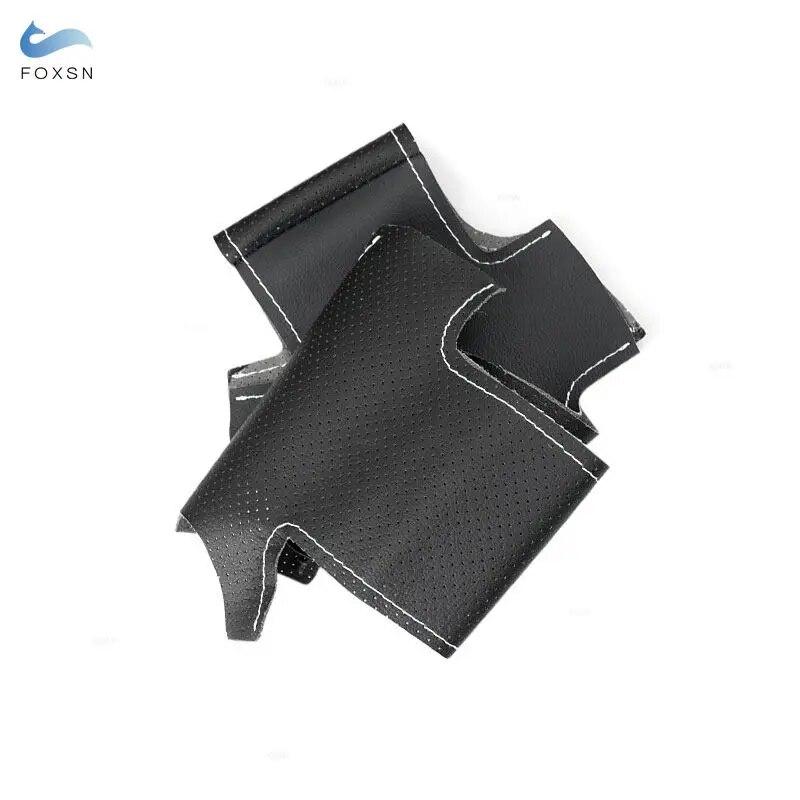 Оплетка на руль для Honda City 2002-2008 Civic 2002-2005 Fit Jazz 2001-2005 Автомобильный руль с перфорированным кожаным чехлом