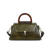 Cowhide Handbag Trapezoidal Shoulder Bag Retro Crossbody Bag Texture Women's Bag