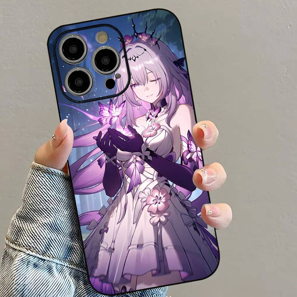 C-Castorice Милая аниме-девушка Чехол для телефона Для iPhone 16 15 14 13 12 11 PRO MAX PLUS Mini Мягкий ТПУ, приятный для кожи чехол